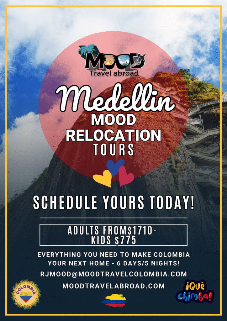 MOOD Travel Abroad Medellin Physical Relocation Tour 6 day/5 night