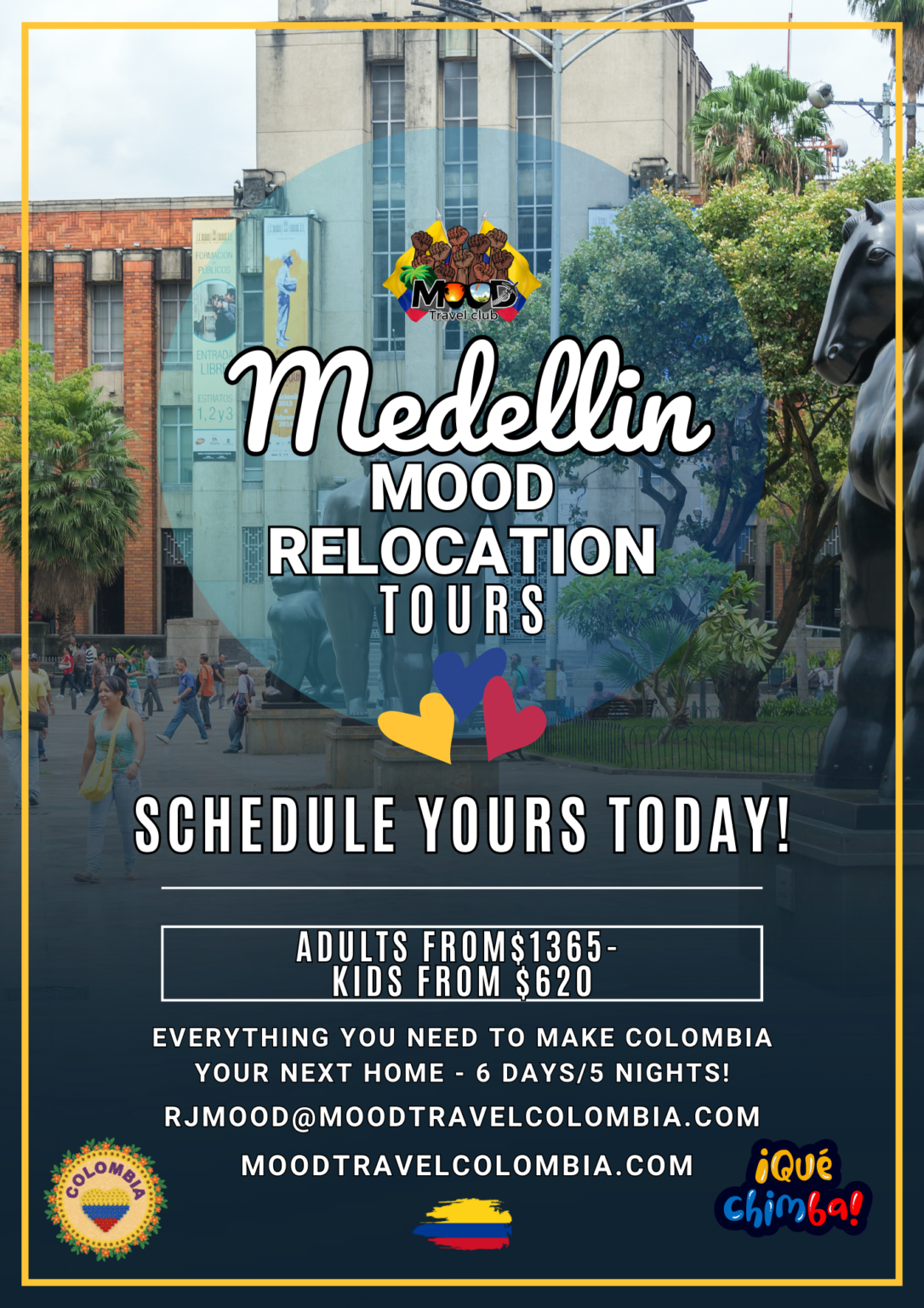MOOD Travel Abroad Medellin Physical Relocation Tour