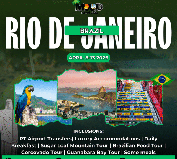 🌴 MOOD Travel Club Presents: Rio de Janeiro, Brazil – April 8–13, 2026