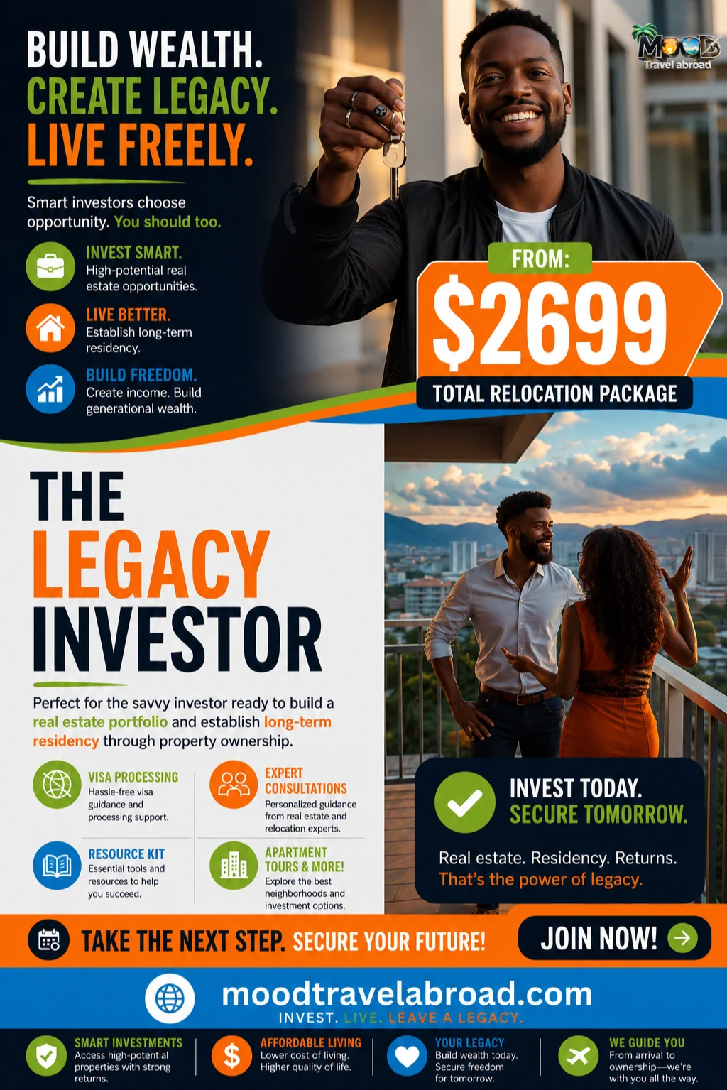 Legacy Investor Colombia investment visa relocation package