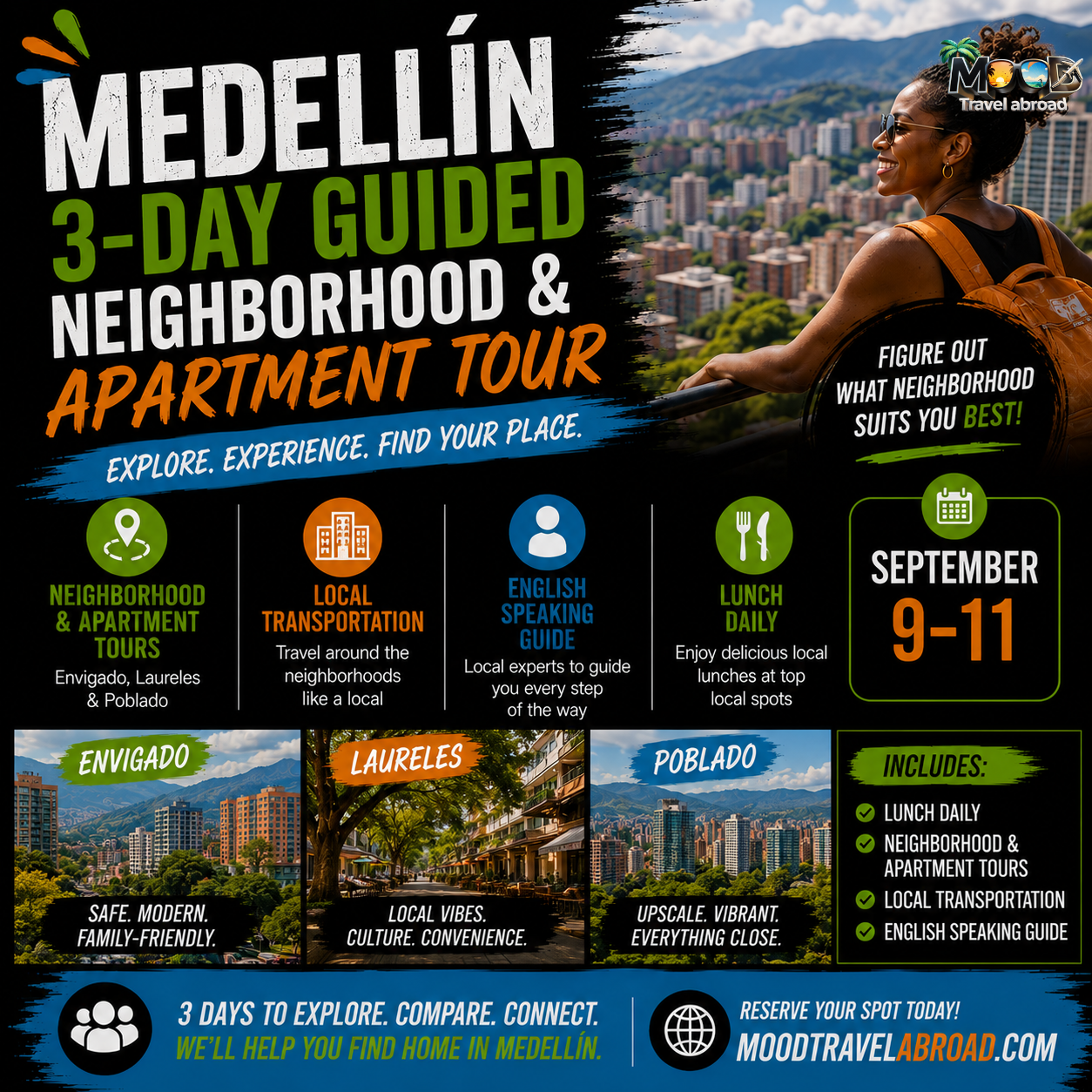 3 day guided neighborhood tour