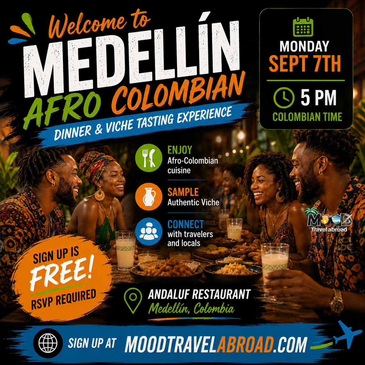 afro colombian dinner sep 7