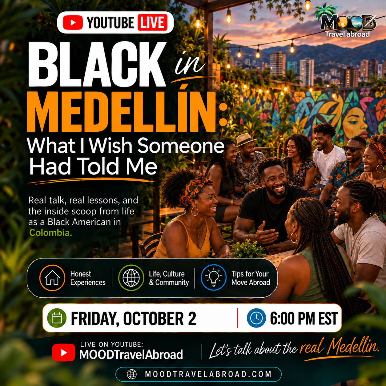 Mood Travel Abroad LIVE Q+A | Black Expats 3 ChatGPT Image Sep 25, 2026, 03_18_22 PM